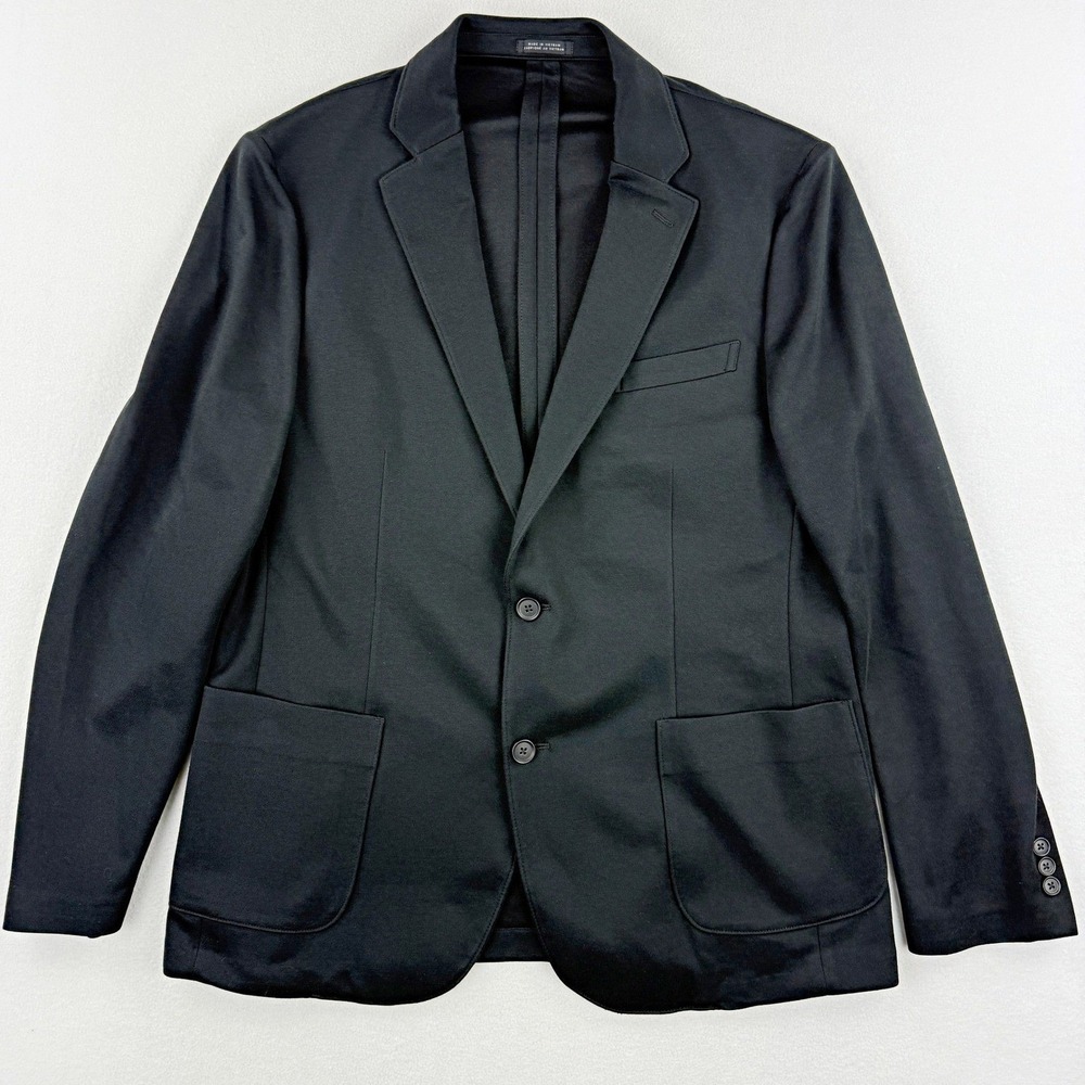 14th & Union Mens Unstructured Blazer Jacket Size‎ L Black UN379692MN NWT
